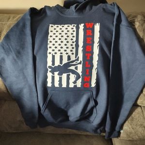 Wrestling flag hoodie